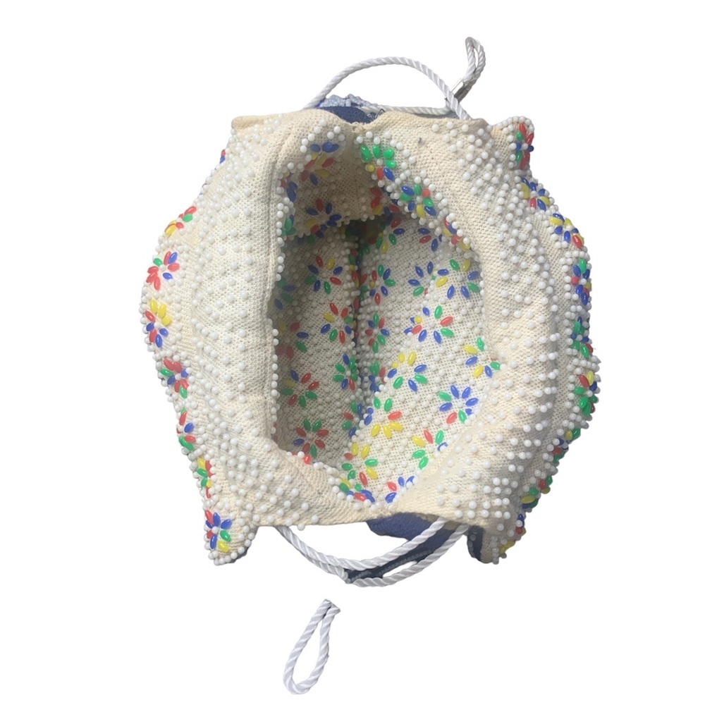 Candy Dot Purse Vintage Reversible Drawstring Festival Coachella BoHo Hippie - Picture 5 of 9